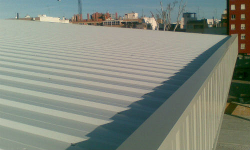 Obra chapa simple nave Valencia
